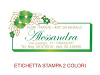 Etichette adesive per fioristi, fiorai e vivaisti grandi (mm 60x31) (cod.8G)